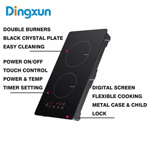 Bán Hàng Nóng 3400W Được Xây Dựng Trong 2 Burner Cảm Ứng Đung Bếp Điện Xách Tay Cho Hộ Gia Đình Ngoài Trời Khách Sạn Sử Dụng - Product Image 2