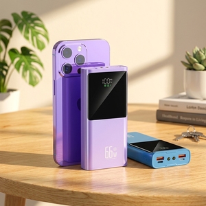 Vente flash - Powerbank portable 10000mAh 22.5W avec chargeur rapide PD, écran LED, charge sans fil, ultra fin, batterie Li-polymère rechargeable - Product Image 5