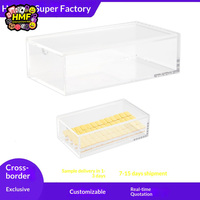 Boîte de rangement multifonctionnelle en acrylique transparent, étui organisateur très vendu pour les jetons de Mahjong américain