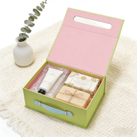 Boîte cadeau rectangulaire personnalisée en carton gris double, doublée d'éponge, avec fermeture magnétique, en matériaux recyclés écologiques