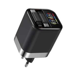 Cargador de Viaje GaN PD AI de 65W con Pantalla TFT y Cable Retráctil para Teléfono Móvil, Protección OTP/OVP/OCP - Product Image 1