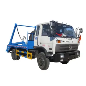 डोंगफेंग 4X2 स्विंग आर्म कचरा ट्रक 6-8cbm पुल आर्म कचरा ट्रक बिक्री के लिए