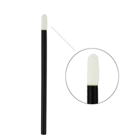 Applicateur de gloss à lèvres jetable avec embout en silicone floqué et manche en plastique – Outil cosmétique