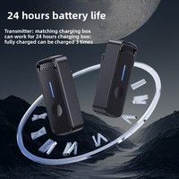 SX88 Kabelloses Lavalier-Mikrofon mit Magnetischer Befestigung, Geräuschunterdrückung 70dB SNR 20Hz-20KHz für Live-Streaming, Aufnahmen, KTV, Typ-C