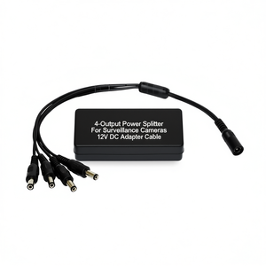4-Output Power Splitter For Surveillance <b>Cameras</b> 12V DC Adapter <b>Cable</b> - Product Image 2