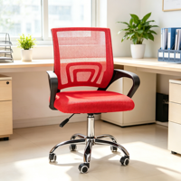 Chaise de bureau pivotante en maille, design moderne, réglable en hauteur, en plastique, vente en gros d'usine, best-seller