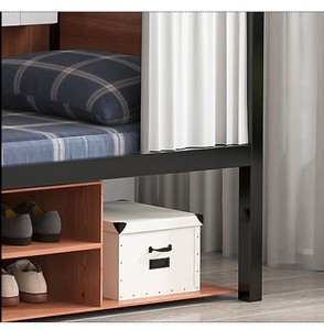 Litera de Metal doble duradera con estilo, cápsulas para dormir, cápsulas para dormitorios escolares, dormitorios privados, albergues juveniles - Product Image 3