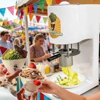 Machine à glace et nouilles automatique compacte et sûre avec fonction de congélation rapide, en acier inoxydable, capacité de 420 ml pour la cuisine familiale