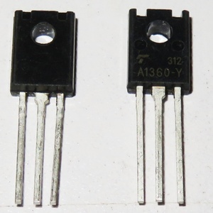 Transistor de puissance PNP ROHM 2SA1360-Y A1360-Y TO126 -50V 1.5A pour amplificateur audio, triode en stock - Product Image 1