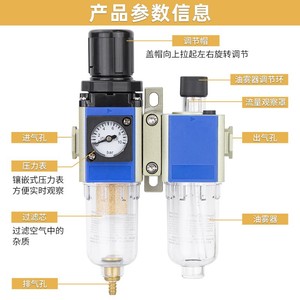 Vanne de régulation de pression de gaz Qingze GFC200-08 GFC300-10, filtre-réducteur de pression, taille de port 1/4 pouce - Product Image 1