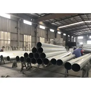 Hot Dip Galvanized Electrical Transmission Steel Power Poles