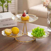 Présentoir à gâteaux en acrylique fait main avec dentelle, détachable, réglable en hauteur, à étages, style nordique, pour desserts de mariage
