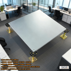 Chất lượng cao nâng lên sàn canxi Sulphate 600mm * 600mm hệ thống fs1000 4.5kn 4500N chống cháy sàn hiện đại cho các tòa nhà văn phòng - Product Image 2