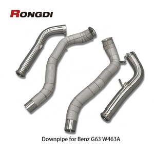 304ท่อไอเสียสแตนเลสหนา1.5มม. สำหรับ Mercedes-Benz AMG W463A G63 4.0L V8 2019 M177 - Product Image 2