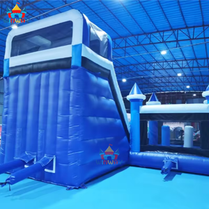 Nouveau Château Gonflable Combo Bleu/Blanc 4x5m en PVC pour la Maison, Installation Facile, Modèle 2025 - Product Image 5