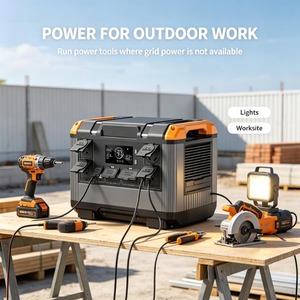 Station d'alimentation portable 2400W 2016Wh, générateur solaire avec UPS et panneaux solaires MPPT pour la sauvegarde à domicile - Product Image 5