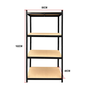 5 Tier Heavy Duty Adjustable Detachable Design <b>Metal</b> <b>Storage</b> <b>Shelves</b> for Garage Basement & Warehouse - Product Image 2