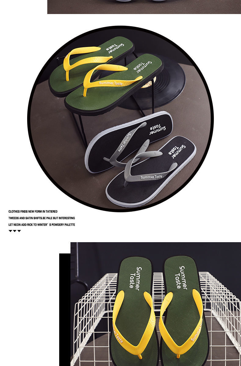 Fashion Korean Outdoor Flip-flops Slippers PVC Rubber Men Filp Flops Custom