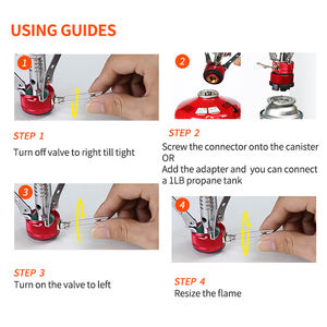 Bulin BL100-B1 <span class=keywords><strong>meilleur</strong></span> prix <span class=keywords><strong>randonnée</strong></span> pliant cuisinière à gaz allumage sac à dos Portable Camping Mini cuisinière à gaz - Product Image 4