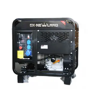 7500w Potable Small 1 Phase Energy Electricity Open Frame Diesel Generator