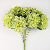 Penjualan langsung pabrik bunga pernikahan buatan bunga Dahlias putih susu bunga Dahlia