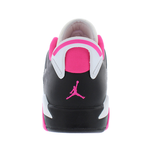 Zapatos Nike Air Jordan 6 Retro Low Gs para niñas, color negro, rosa intenso, blanco, malla sintética, con cordones, estilo baloncesto, zapatos informales - Product Image 3