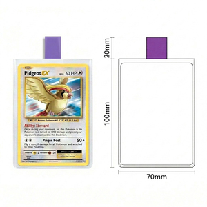 Fundas Protectoras para Tarjetas Coleccionables con Pestañas de Colores, Fundas Transparentes y Suaves para Tarjetas de Juego y Deportes - Product Image 5