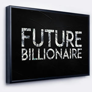 Histoire de succès, futur millionnaire, citations inspirantes, peinture sur toile, affiches et impressions sur l'argent, art mural, décoration de la maison et du bureau - Product Image 2