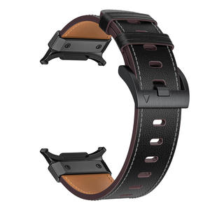 สายนาฬิกาหนังหรูหราขายส่งสำหรับ Samsung Galaxy Watch 7/8 Ultra 47 มม. พร้อมหัวเข็มขัดสแตนเลส - Product Image 3