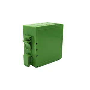 85*80*40MM Green Industrial Control Enclosure 6 Pin Tab Connections 3 Screw Terminals PCB Polyamide DIN Rail Plastic Enclosure