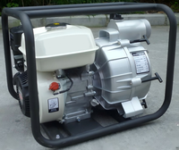 Pompe à eaux usées électrique 6,5 CV 80 mm (3 pouces) avec moteur GX200/GP200, débit 50 m³/h, hauteur de refoulement 22 m, auto-amorçante