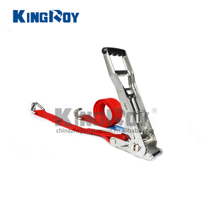 2"/50mm 5ton Easy Release Wood Cargo Transportation <strong>Rachet</strong> Lashing Strap Tie Down - Product Image 3