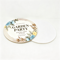 Plaques murales vierges en bois pour sublimation, 8, 10 et 12 pouces, avec revêtement brillant, pour suspension de porte, ornement, décoration de mariage et de maison