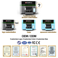 Impresora de Escritorio de Tinta UV de Tamaño A3 con Cabezal de Impresión I3200 para Impresión de Etiquetas USB, Insignias, Carcasas de Teléfono, Pelotas de Golf, Llaveros