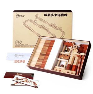 Jeu éducatif <span class=keywords><strong>de</strong></span> dominos en bois unisexe rétro coloré, échelle 1:8 pour enfants <span class=keywords><strong>de</strong></span> 5 à 7 ans pour concours <span class=keywords><strong>de</strong></span> musique, jouet amusant - Product Image 1