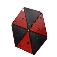 Réflecteur triangulaire arrière de remorque, rouge, prismatique, homologué SAE DOT E-mark, 2 trous de fixation, sécurité pour camions