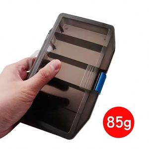 Boîte à leurres transparente à 5 compartiments 17,5*10*3 cm - Boîte de rangement pour matériel de pêche en plastique haute résistance visible - Product Image 2