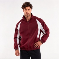 Nouvelle arrivée, veste de sport pour homme à col montant ample, veste coupe-vent décontractée pour l'automne, veste d'extérieur