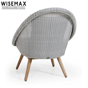 WISEMAX MEUBLES Mobilier de <span class=keywords><strong>salon</strong></span> pour le <span class=keywords><strong>jardin</strong></span>, le café et la salle à manger Mobilier unique en teck tissé Chaise de bistrot en corde moderne pour l'extérieur - Product Image 5