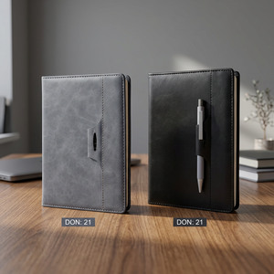 Agenda/Diario Personal de Cuero PU con Cierre de Correa para Reuniones de Negocios, Notas y Regalos Personalizados - Product Image 3