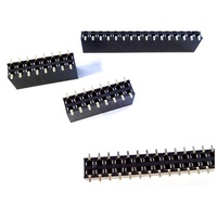 Connecteur PCB vertical femelle SMT 2,54 mm, simple/double rangée, hauteur 8,5 mm, plaqué or, pour Raspberry Pi et contrôle industriel