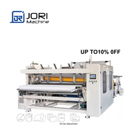 Machine automatique de fabrication de rouleaux de papier toilette perforés, rouleaux de papier essuie-tout de cuisine, rouleaux de papier mouchoir en papier, rembobineuse