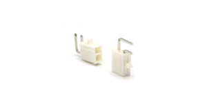 Connecteur à broches coudées à 90° WAFER 5557 à double rangée de 4,2 mm : 90 °   DIP 2*1P avec poteaux de positionnement, matériau PA66 - Product Image 2