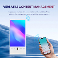 Écran publicitaire numérique sans fil autoportant IP65 alimenté par batterie avec SDK graphique pour ascenseurs de centres commerciaux