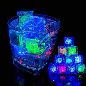 Multi Color LED Glow Ice Cube Fast Slow Flashing Led Light up Ice Cube Led Ice Cubes for Drinks Bar Party Wedding Decorations - Product Image 2