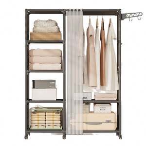 <span class=keywords><strong>Perchero</strong></span> Vertical de Tela No Tejida Simple <span class=keywords><strong>para</strong></span> Guardar Abrigos en el Dormitorio, <span class=keywords><strong>Perchero</strong></span> de Pie <span class=keywords><strong>para</strong></span> el Hogar - Product Image 2