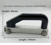 Ensemble d'outils de construction pour revêtements de sol sportifs en PVC XDF, roue de rainurage bidirectionnelle manuelle, coupe-joint en forme de U