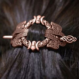 Viking Celtic Pattern Exquisite Hairpin Retro Baroque Hair <b>Clip</b> Hair Stick Viking Metal Celtic Hair Chopstick Hairpin for Women - Product Image 3