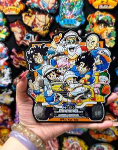 DM Wholesale <span class=keywords><strong>Dragon</strong></span> <span class=keywords><strong>Z</strong></span> Balls Imán para nevera, Bolsa sorpresa, Arte de boceto dibujado a mano, Adhesivo acrílico 3D troquelado, Decoración de anime de Goku y Vegeta - Product Image 5