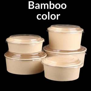 Caja de Embalaje de Alimentos Compostable Ecológica, Contenedor Biodegradable para Ensaladas para Llevar, con Tapa, para Uso en Picnics, Cadenas de Restaurantes, Venta al por Mayor - Product Image 6